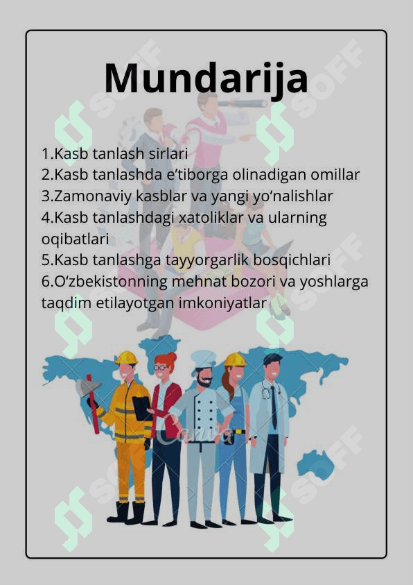 Kasb tanlash sirlari 2