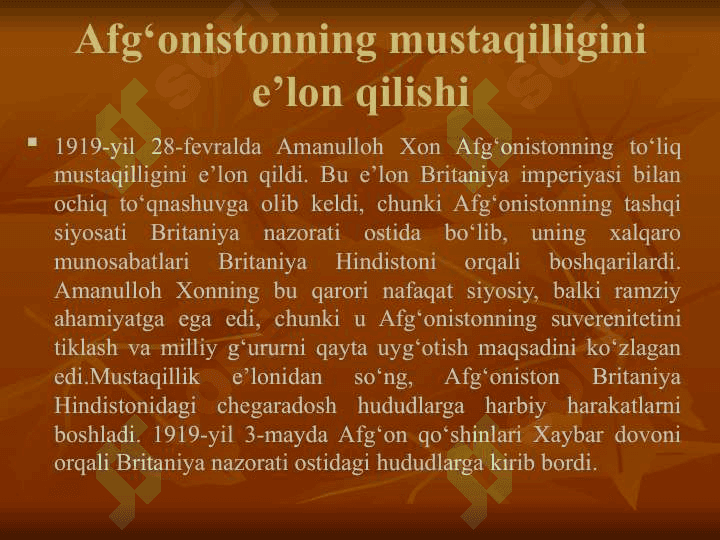 Ingiliz-afg'on urushlari 8