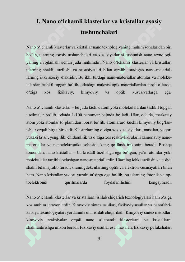 Nano o'lchamli klasterlar va kristallar 5