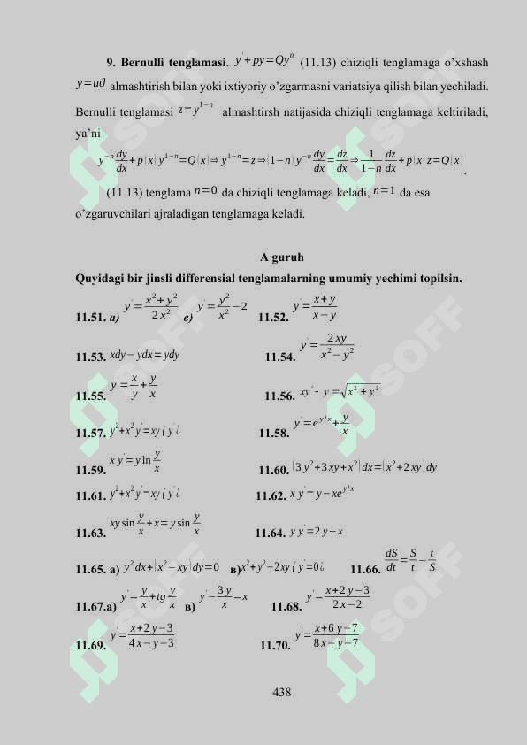 DIFFERENSIAL TENGLAMALAR 5