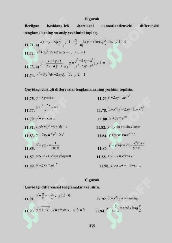 DIFFERENSIAL TENGLAMALAR 6