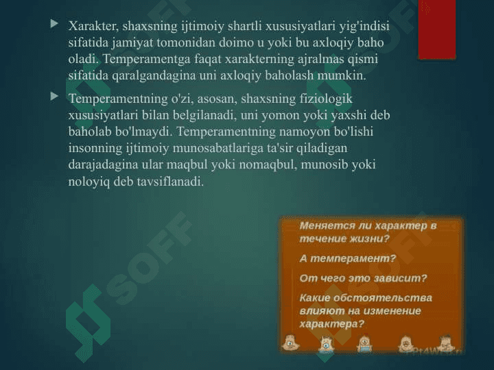 Harakter 8