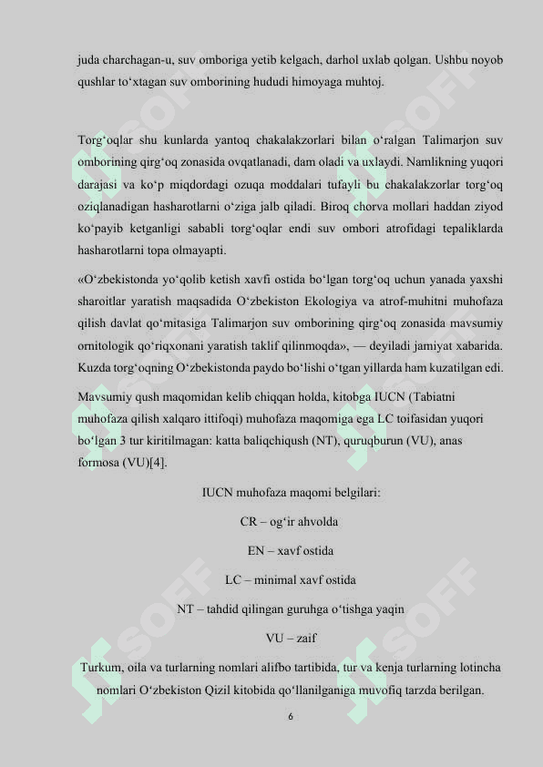 QUSHLARNING MIGRATSIYSI KURS ISHI 6