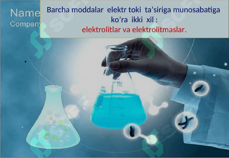 9-sinf ''Elektrolitik  dissotsiyalanish'' 8