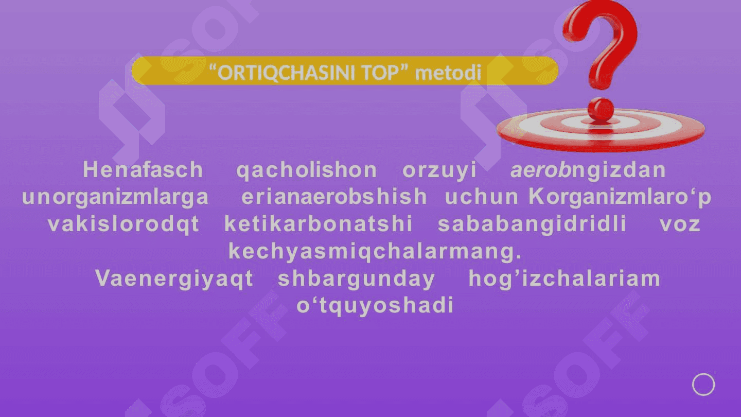 Odam va hayvonlarning nafas olishi. 3