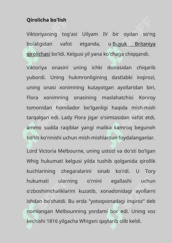 Qirolicha Viktoriya Biografiyasi 4