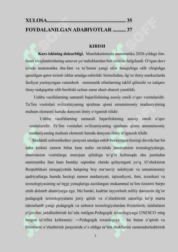 Differensial hisobning ba’zi bir tadbiqlari 3