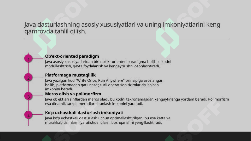 Java tilining asosiy elementlarini tahlil qilish 8