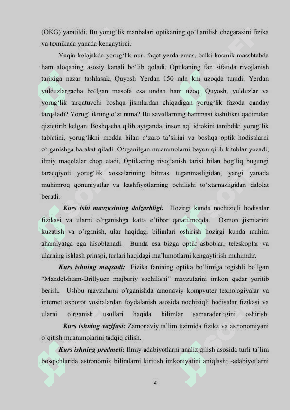 Chiziqli bo’lmagan yorug’lik hodisalari 4