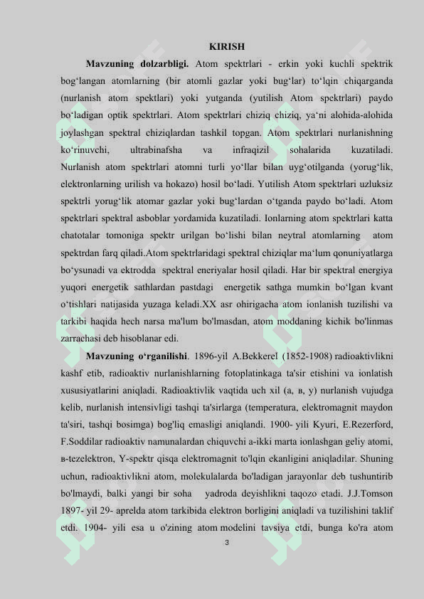 Atomlarning nurlanish spektri va uning turlari 3