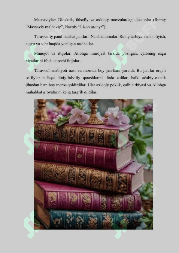 TASAVVUF ADABIYOTINING JANRLARI 3