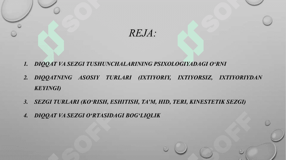 Diqqat va sezgi 2