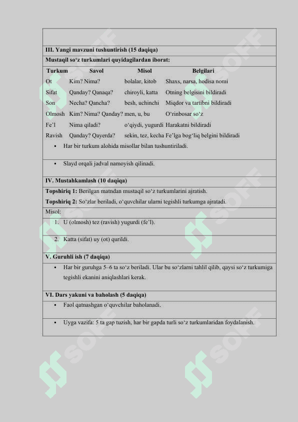 Mustaqil so‘z turkumlari 2