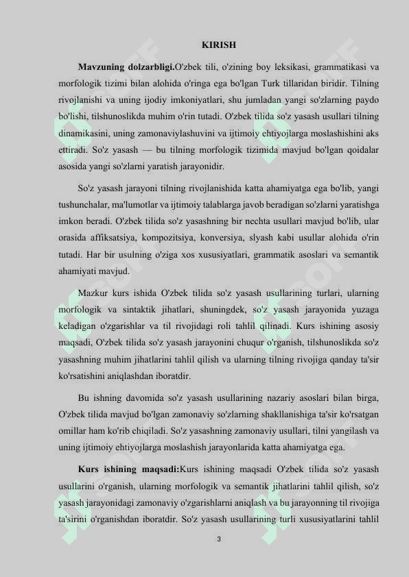 O'ZBEK TILIDA SO'Z YASASH USULLARI 3