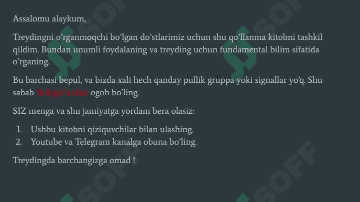 Treyding qo'llanma 2