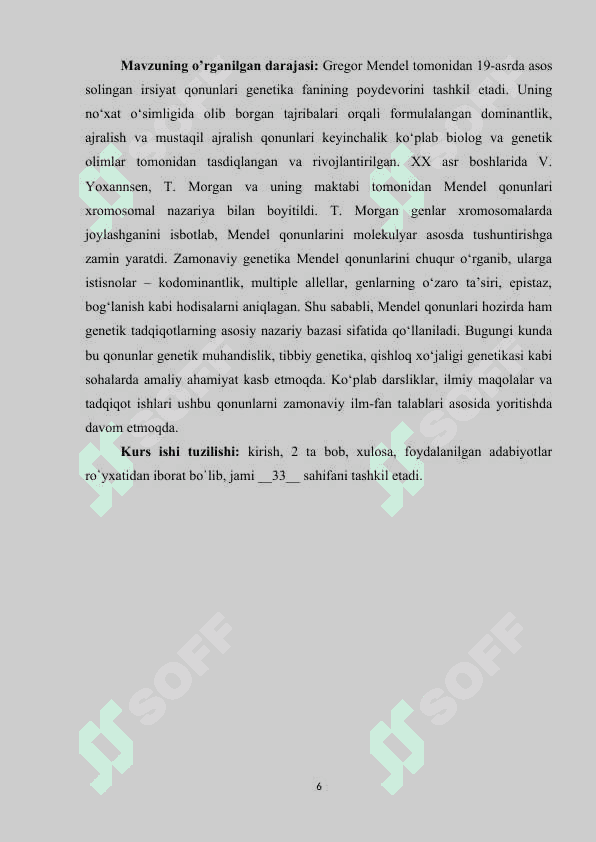 MENDEL QONUNLARI 6