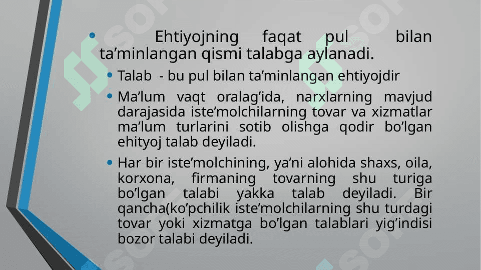 E’LASTIK TALABNING NARX VA DAROMADGA BOG’LIQLIGI 3