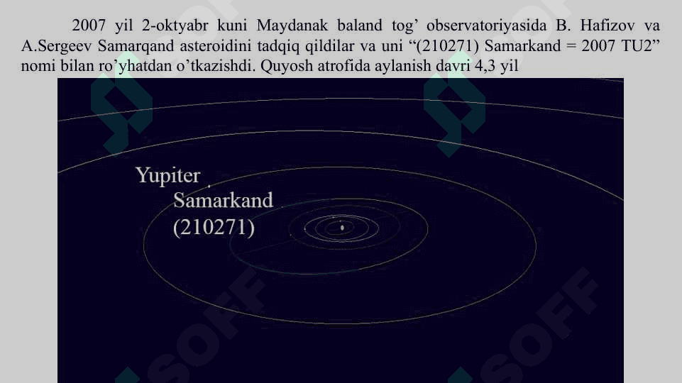 Asteroidlar va Mitti Planetlar 8