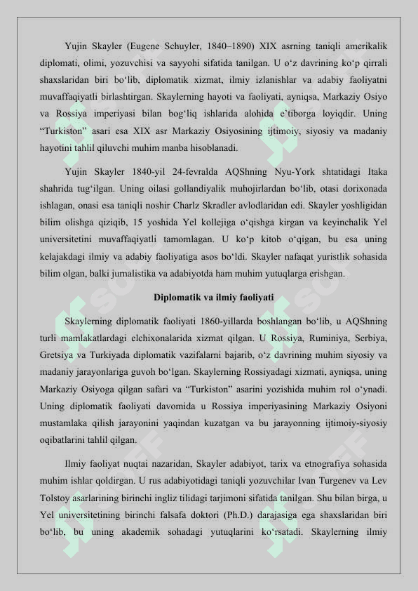 “YUJIN SKAYLER VA UNING “TURKISTON” ASARI   25 4