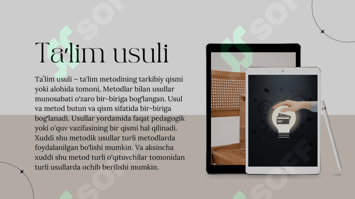 Ta 'lim metodlari va vositalari 4