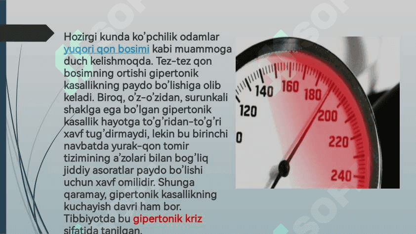 GIPERTONIK KRIZNI DAVOLASH 2