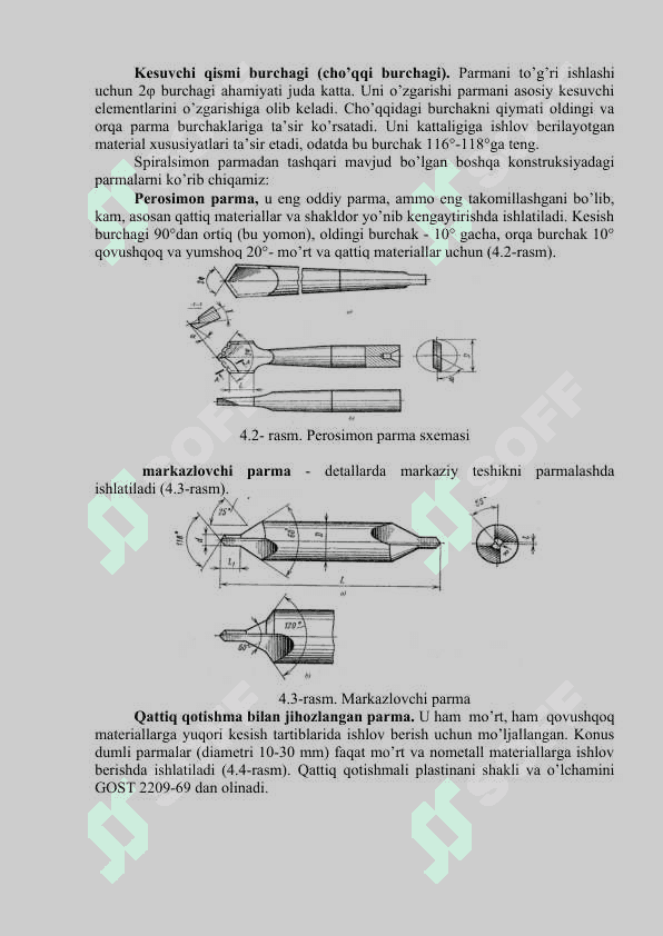 Zamonaviy teshiklarga ishlov beruvchi asboblar 2