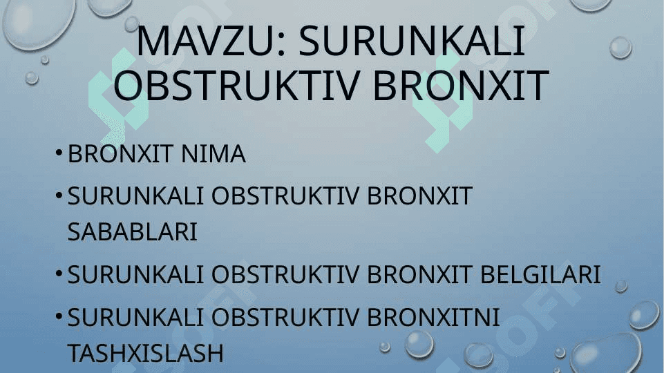 Surunkali obstruktiv bronxit 2
