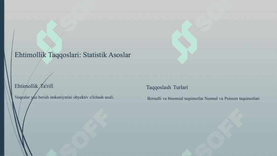 Matematik Statistik Usullarini Tushunish 3