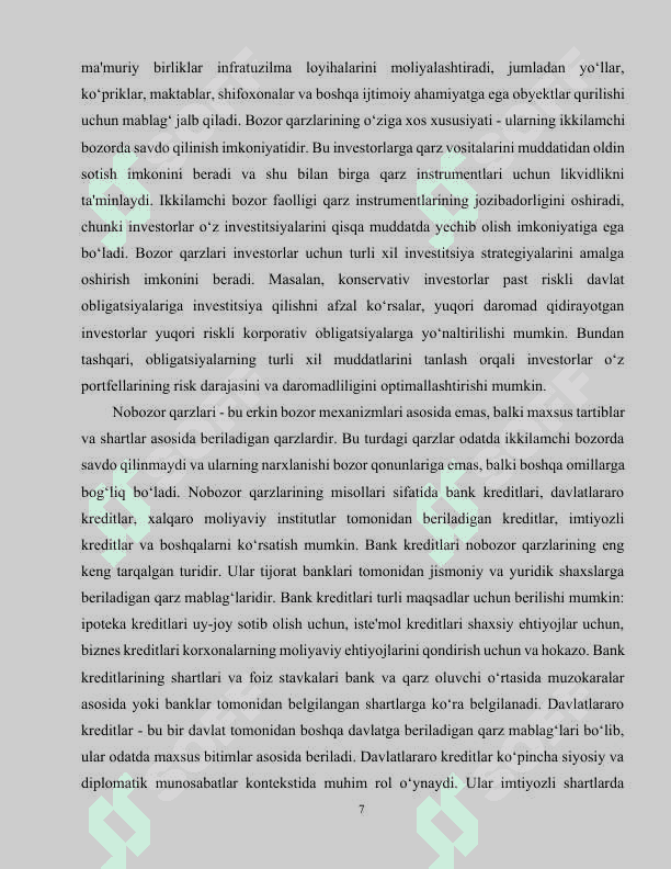 Davlat qarzini boshqarish 7