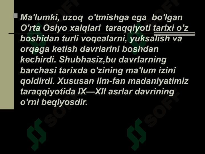 O`rta Osiyoda uyg`onish davri 2