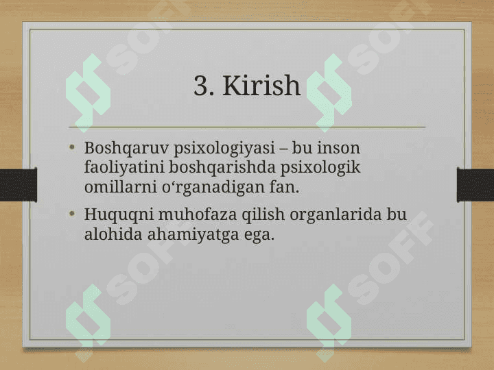 HUQUQNI MUHOFAZA QILISH ORGANIDA BOSHQARUV PSIXOLOGIYASI.Huquqni muhofaza qilish organlari tushunchasi 3