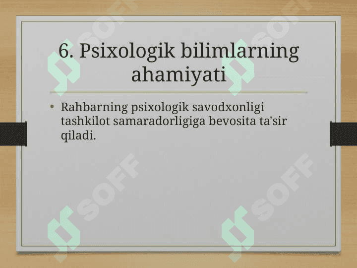 HUQUQNI MUHOFAZA QILISH ORGANIDA BOSHQARUV PSIXOLOGIYASI.Huquqni muhofaza qilish organlari tushunchasi 6