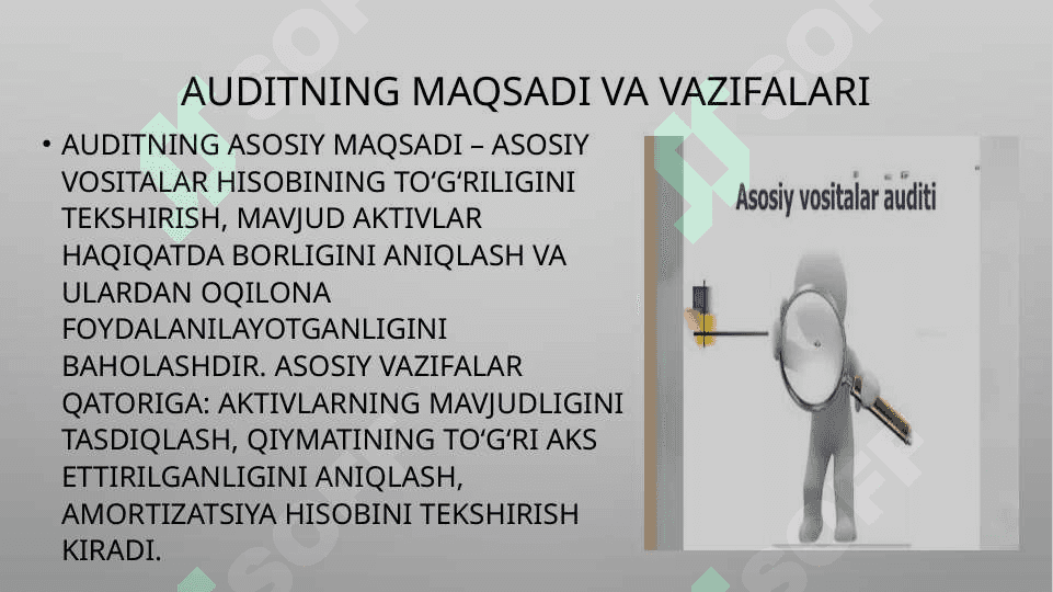Asosiy vositalar auditi 4