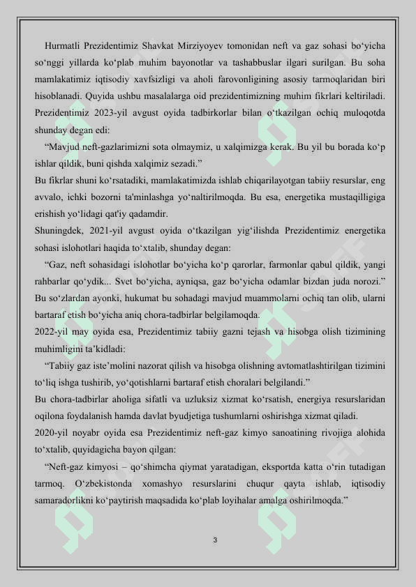 Gazlarni piroliz qilish qurulmasining hisobi. 3