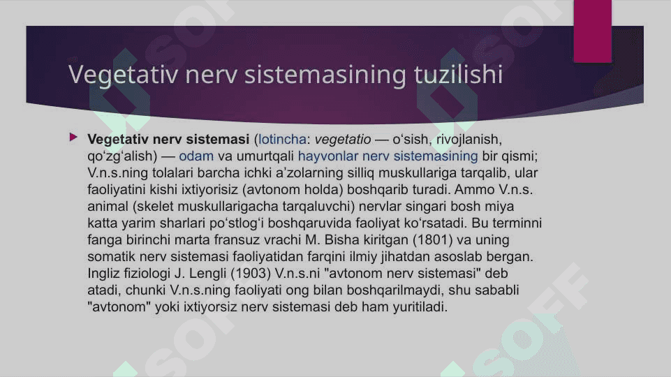 VEGETATIV NERV SISTEMASI 2