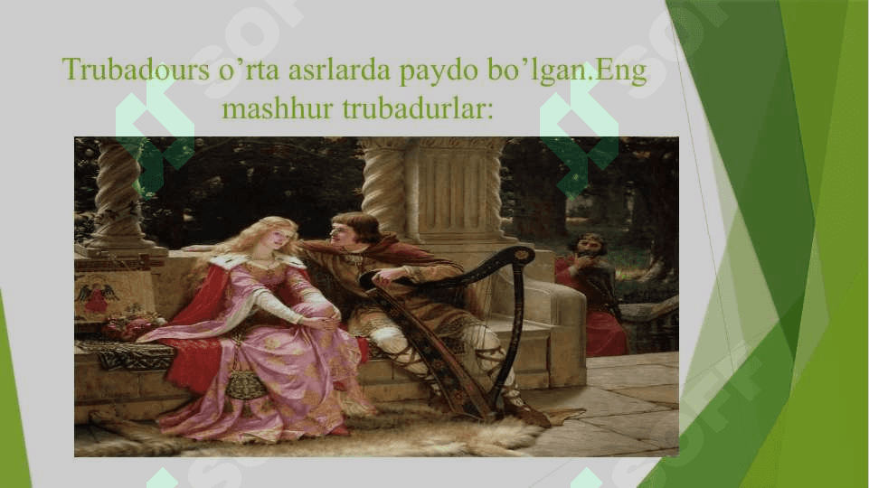 Trubadur va kurtuaz she’riyati 5