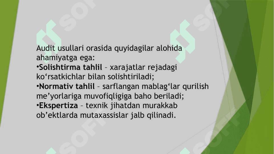 Moliyaviy investitsiyalar auditi. 7