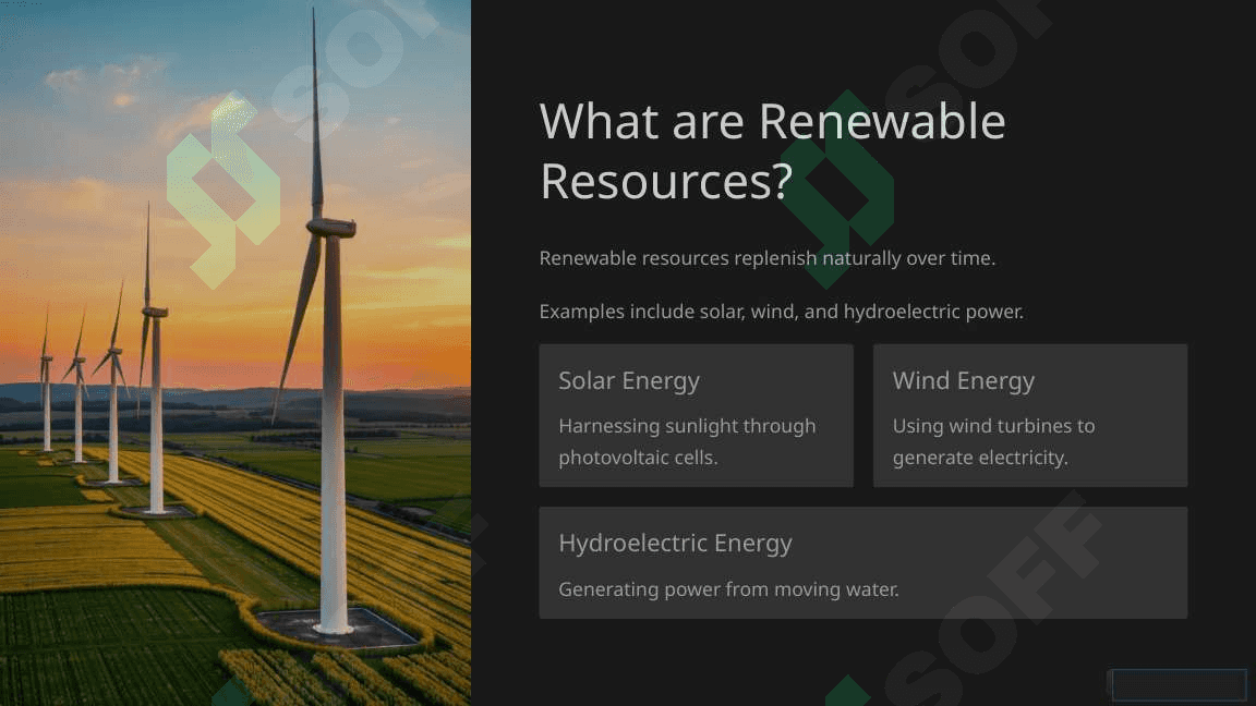Renewable and non-renewable resources 2