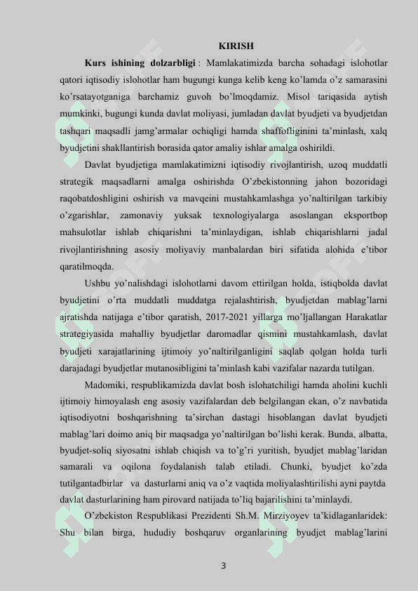 DAVLAT BUDJET TARKIBI VA UNI TAKOMILLASHTIRISH YO’LLARI 2