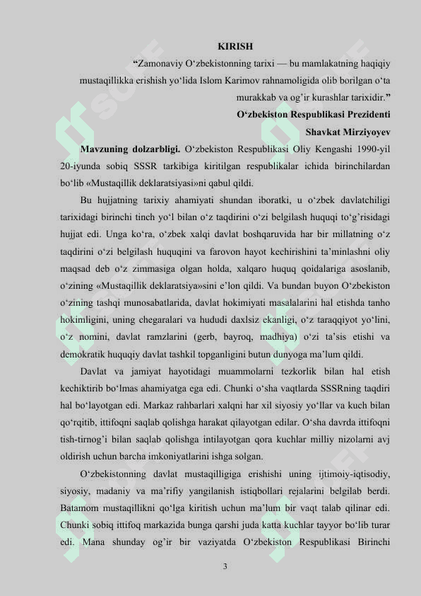Oʻzbekiston Davlat suverenitetining e’lon qilinishi 3