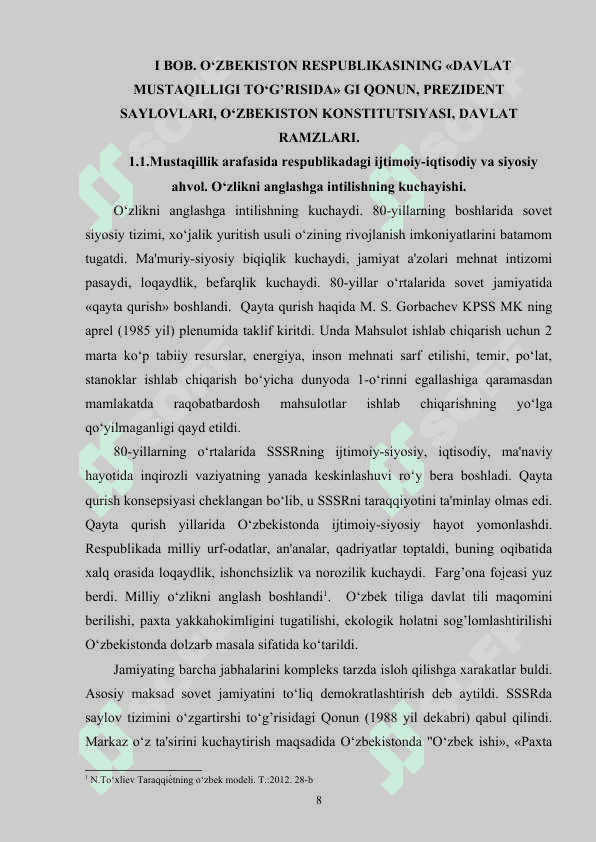 Oʻzbekiston Davlat suverenitetining e’lon qilinishi 8