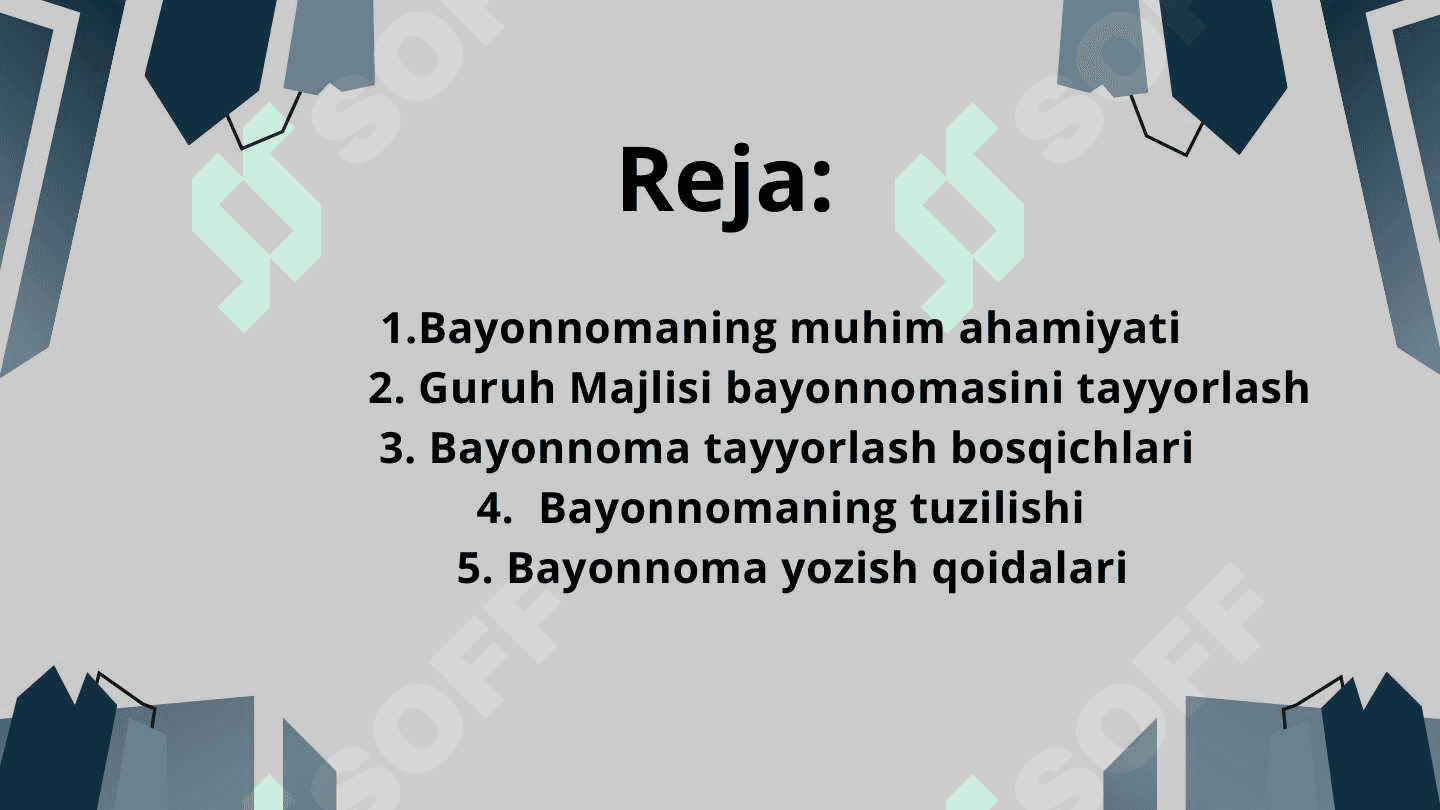 GURUH MAJLISI BAYONNOMASINI TAYYORLASH 2