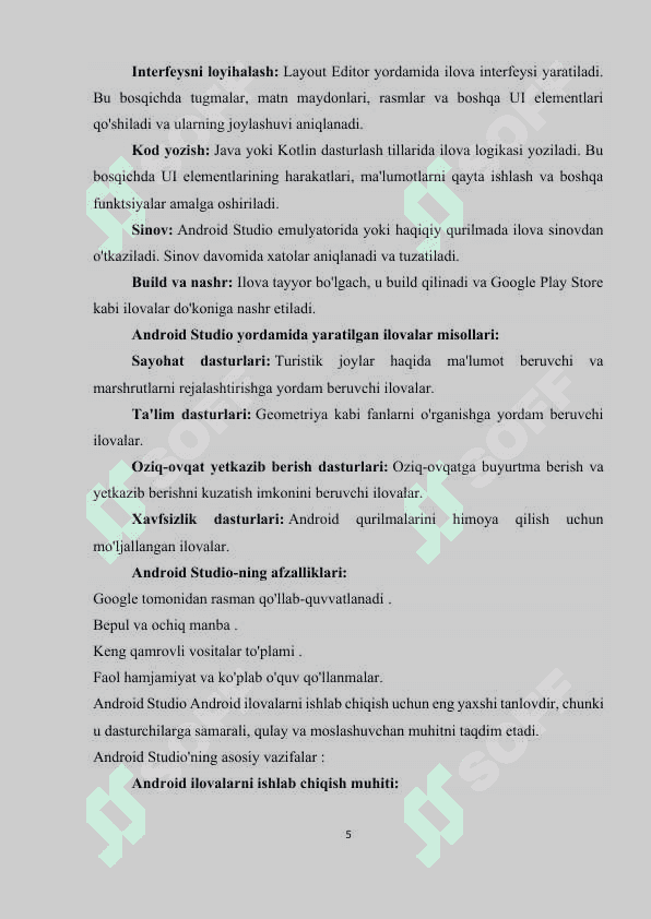 Android studioda santexnika dokoni ilovasini tuzish 5