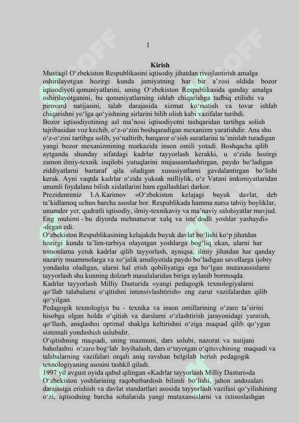 Biznes reja ishlab chiqish va uni amalga oshirish 2