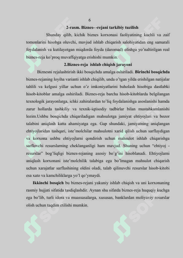 Biznes reja ishlab chiqish va uni amalga oshirish 8