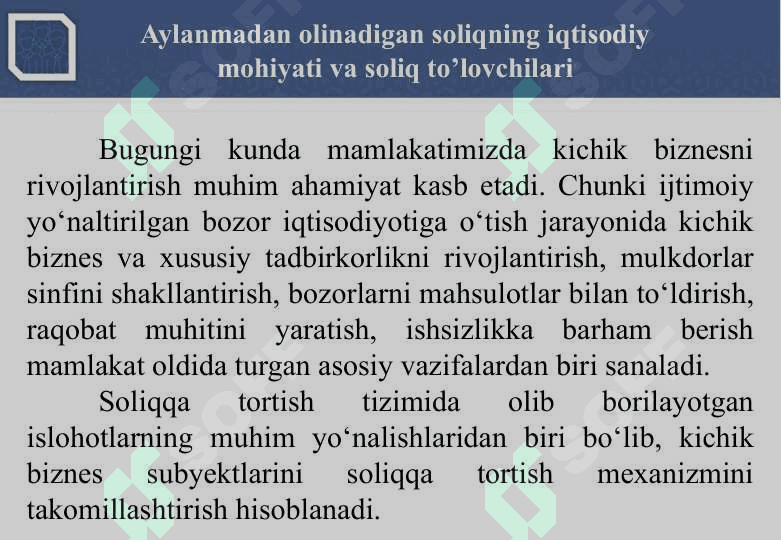 AYLANMADAN OLINADIGAN SOLIQ 3