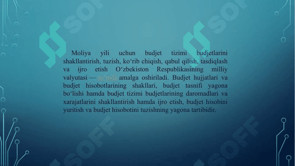 O’zbekiston Respublikasining  “Byudjet Kodeksi”mazmuni va ahamiyati 4