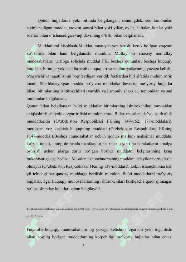 Da’vo muddati va Uning turlari 6