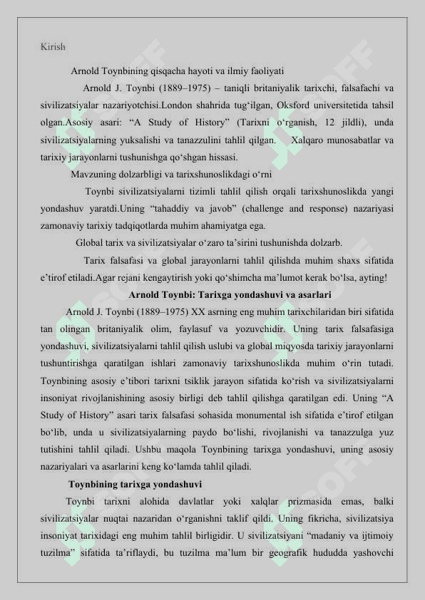 Arnold Toynbi 25 2