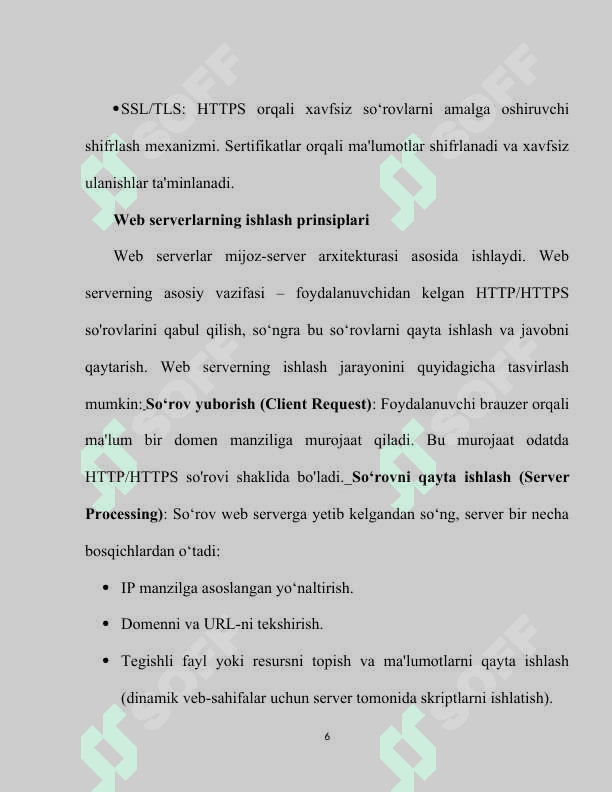 Web serverlarni boshqarish. Asosiy tushunchalar 6